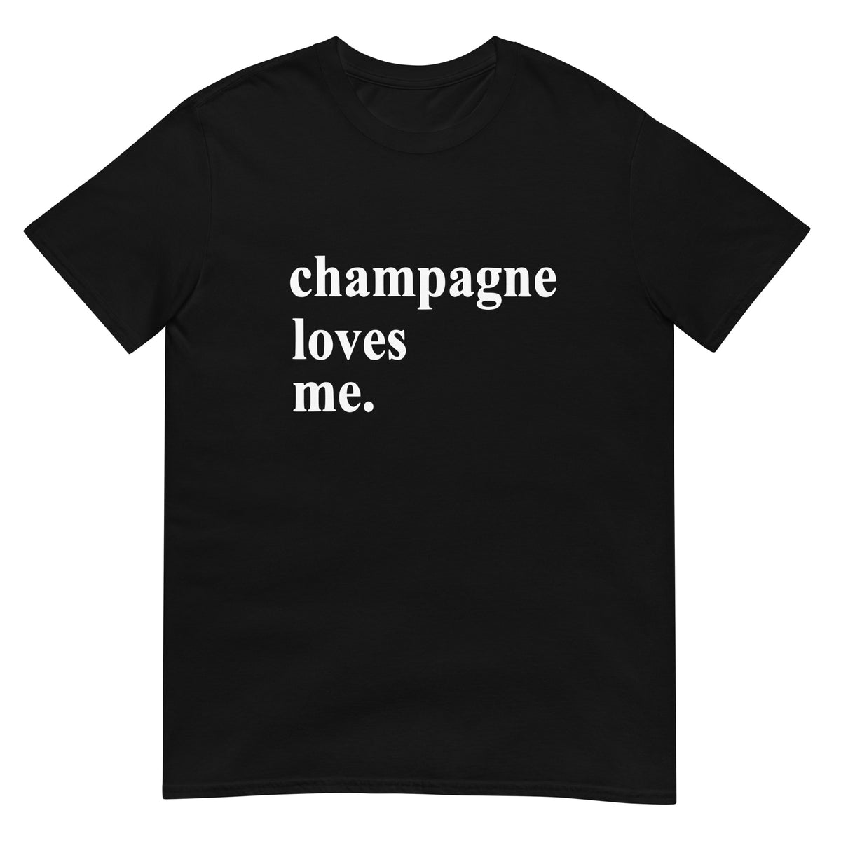 Champagne Loves Me Short-Sleeve Men's T-Shirt