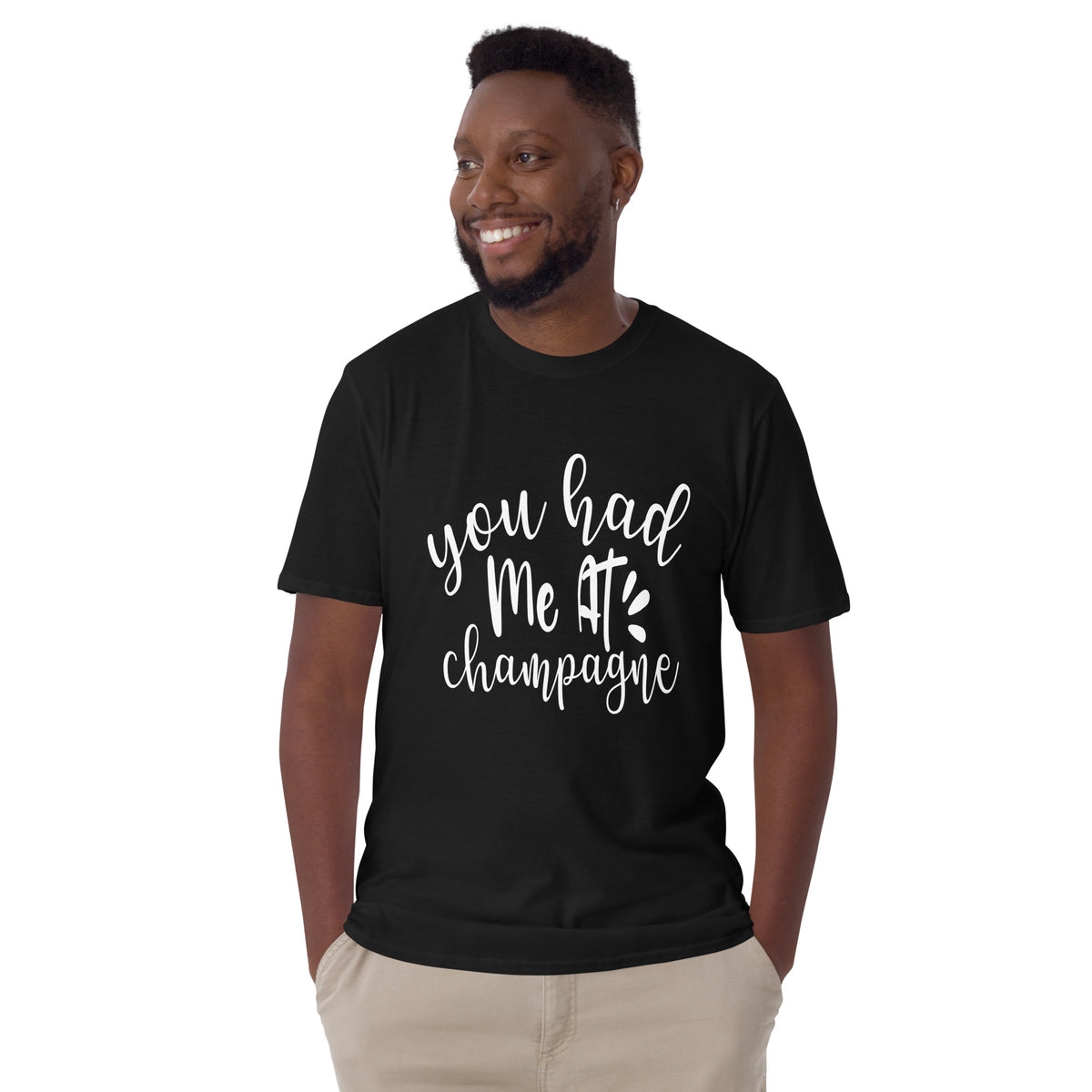 At Champagne Short-Sleeve Men's T-Shirt