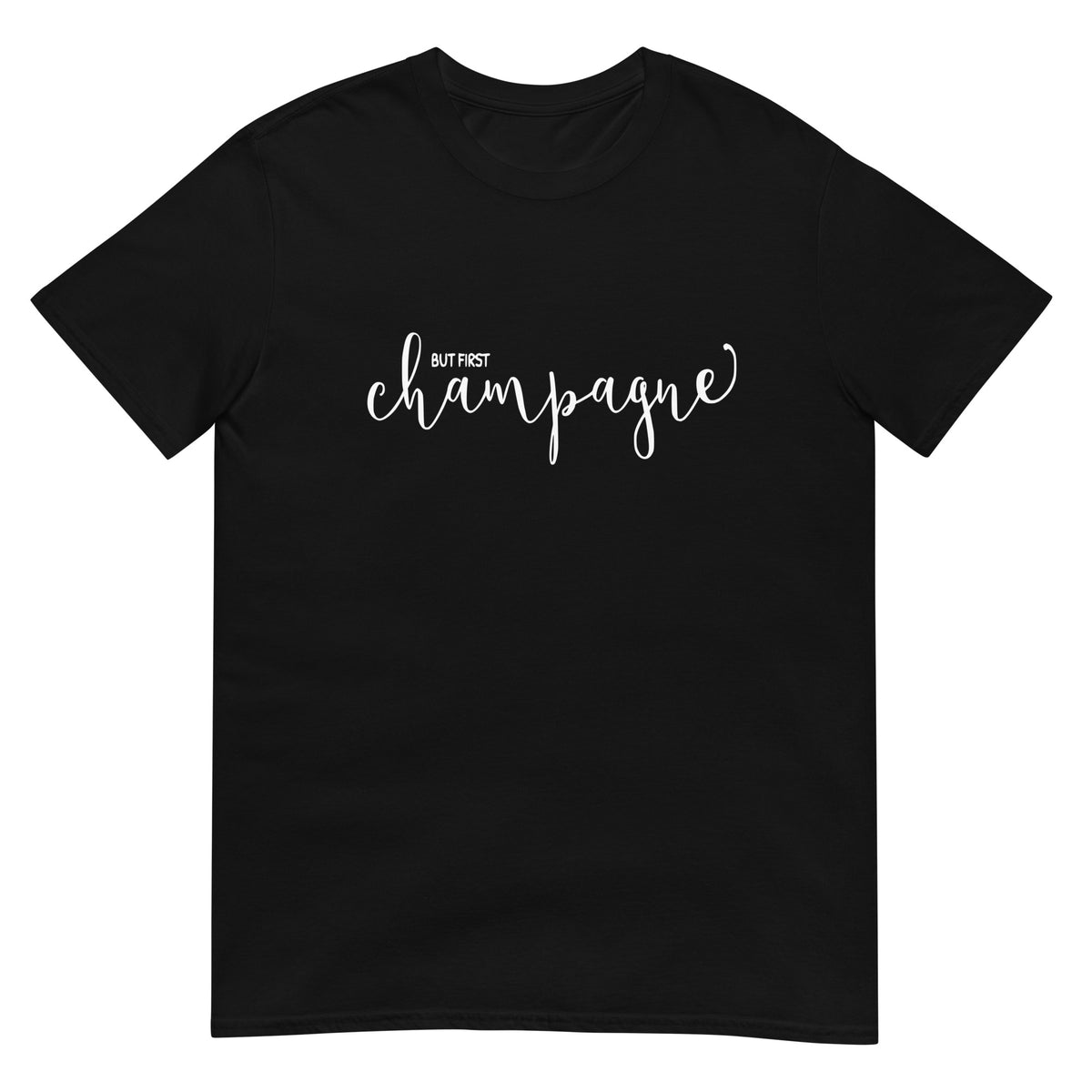 But First Champagne Short-Sleeve Men's T-Shirt