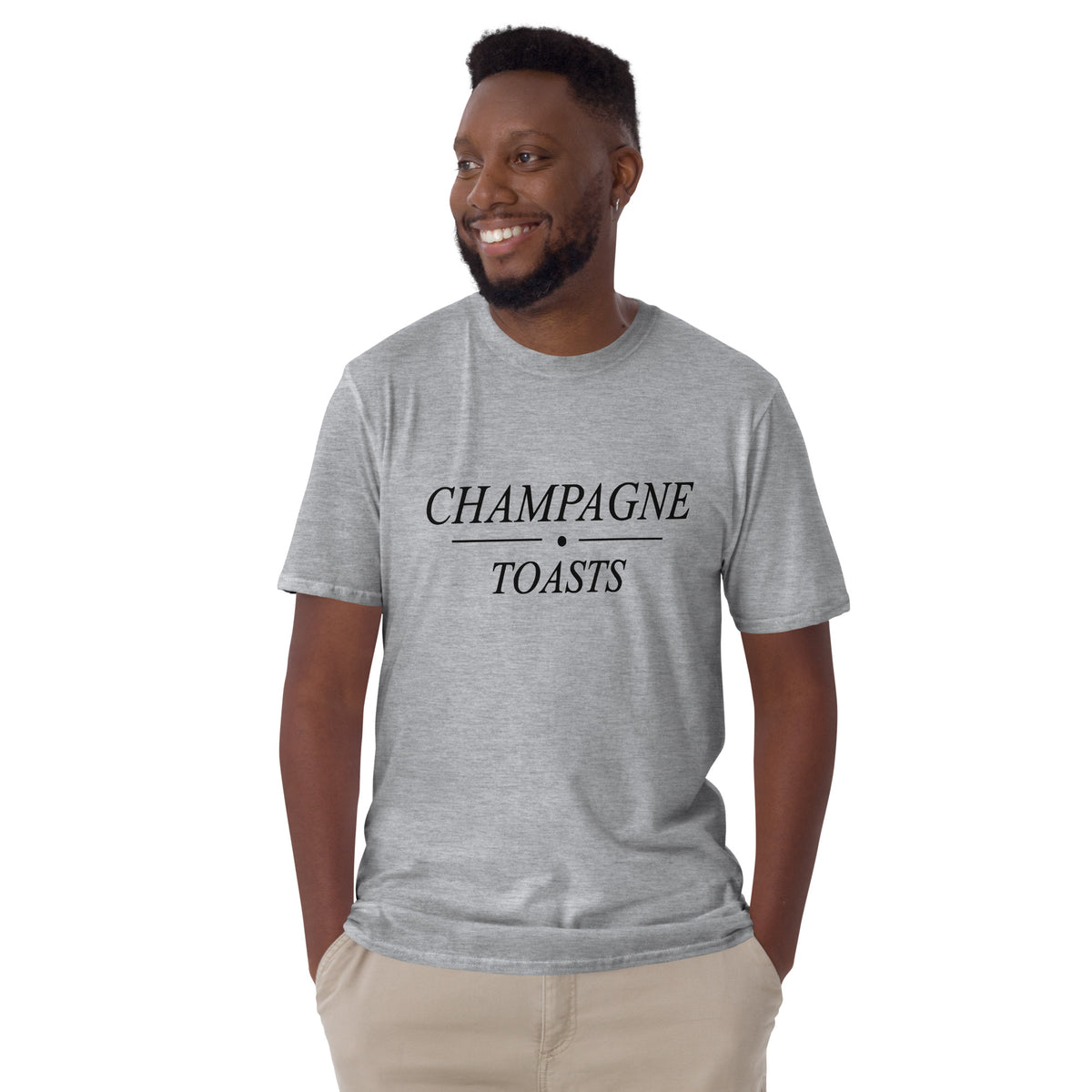 Champagne Toast Short-Sleeve Men's T-Shirt