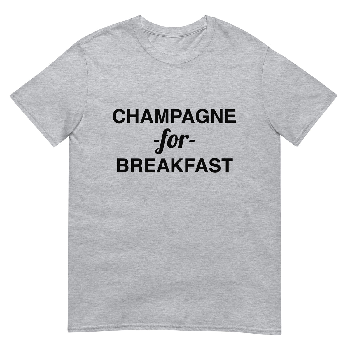 Champagne For Breakfast Short-Sleeve Men's T-Shirt