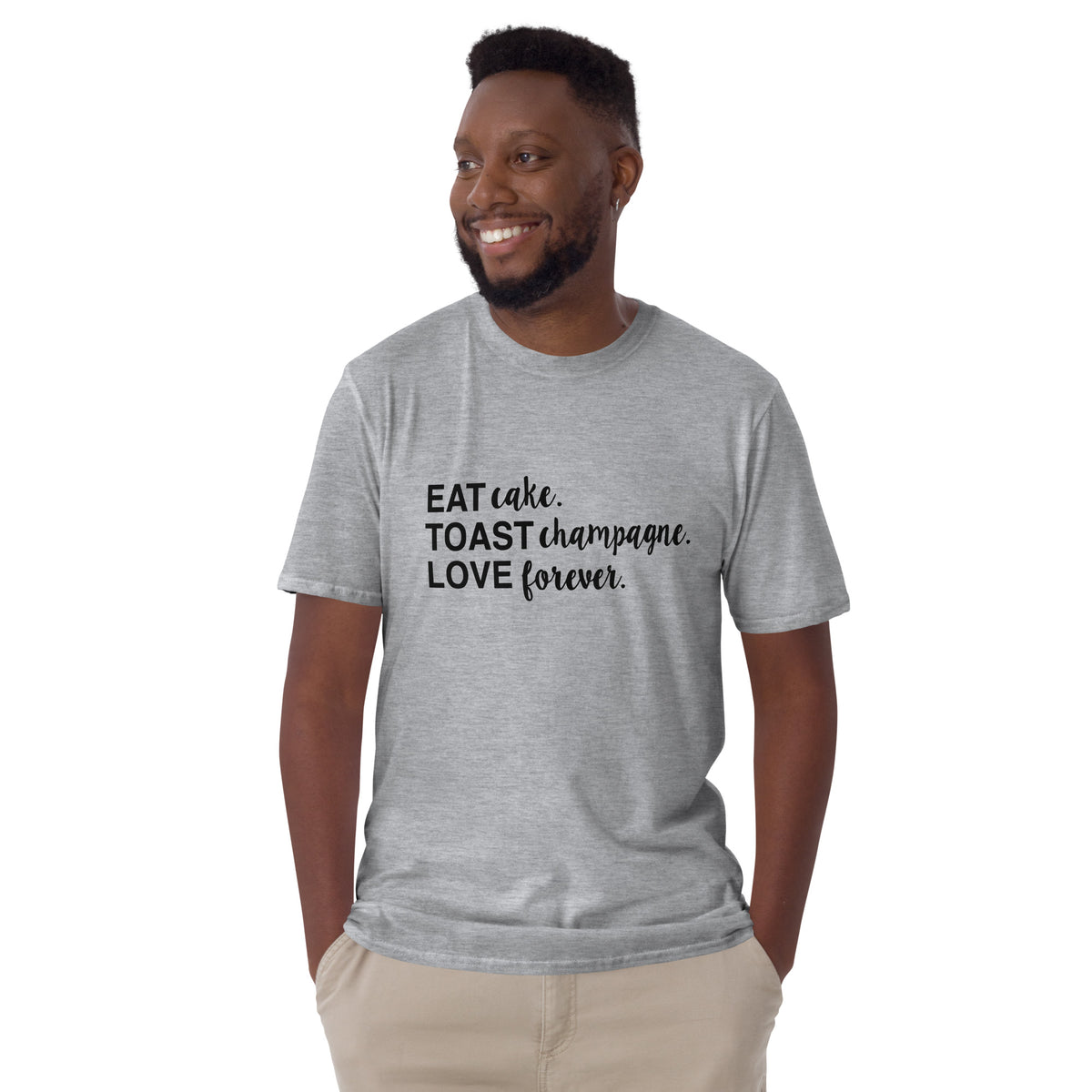 Eat Toast Love Short-Sleeve Men's T-Shirt