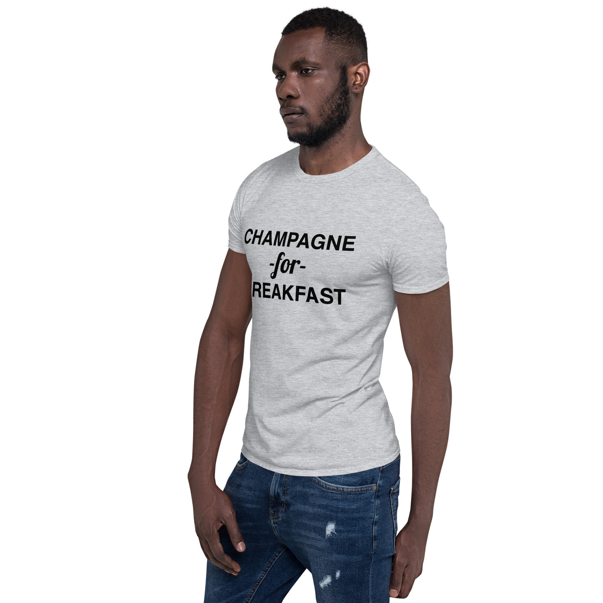 Champagne For Breakfast Short-Sleeve Men's T-Shirt