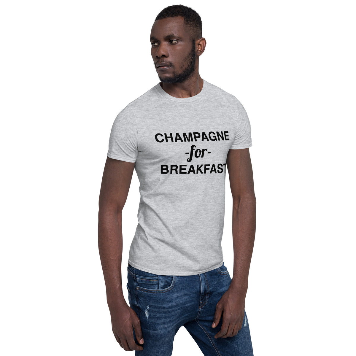 Champagne For Breakfast Short-Sleeve Men's T-Shirt