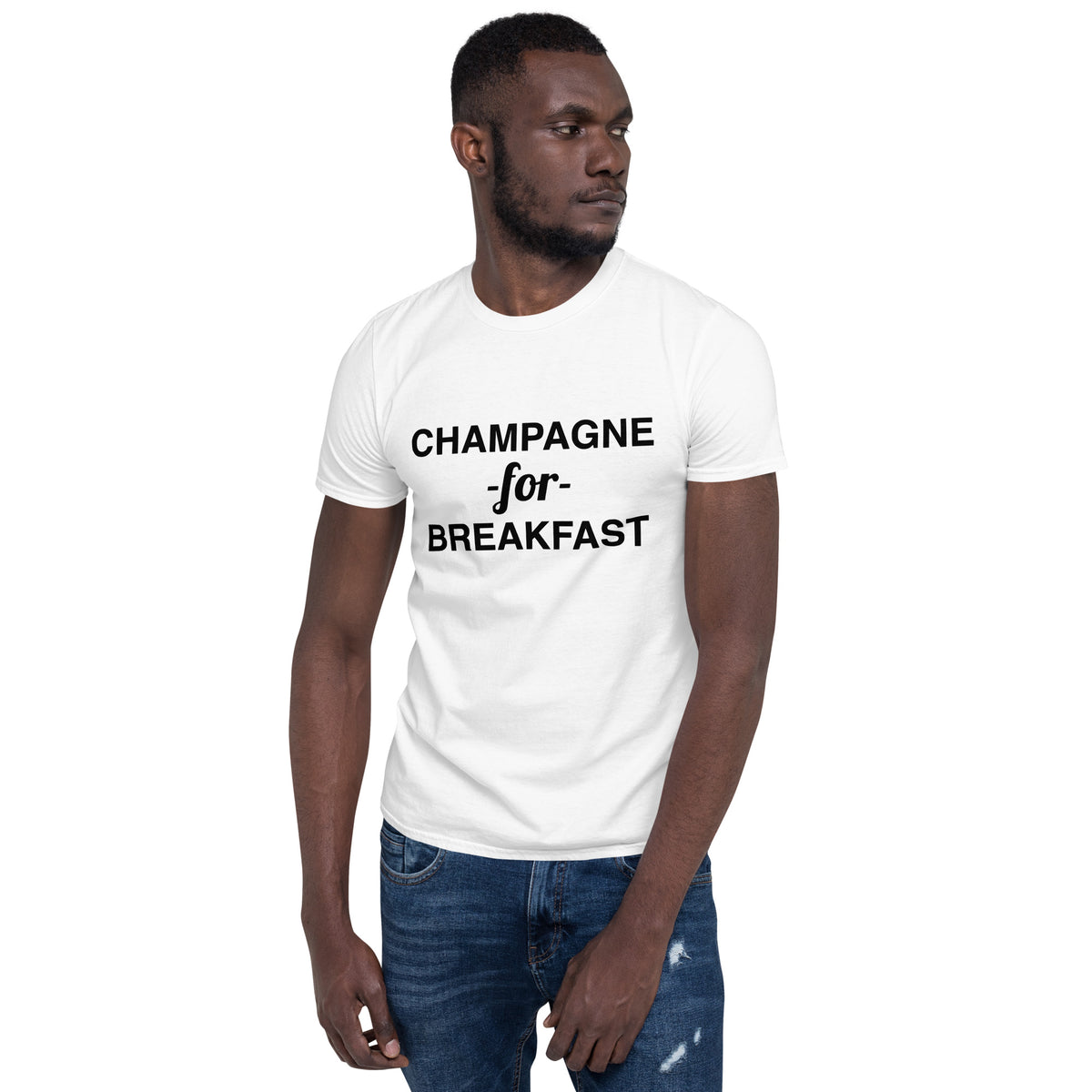 Champagne For Breakfast Short-Sleeve Men's T-Shirt