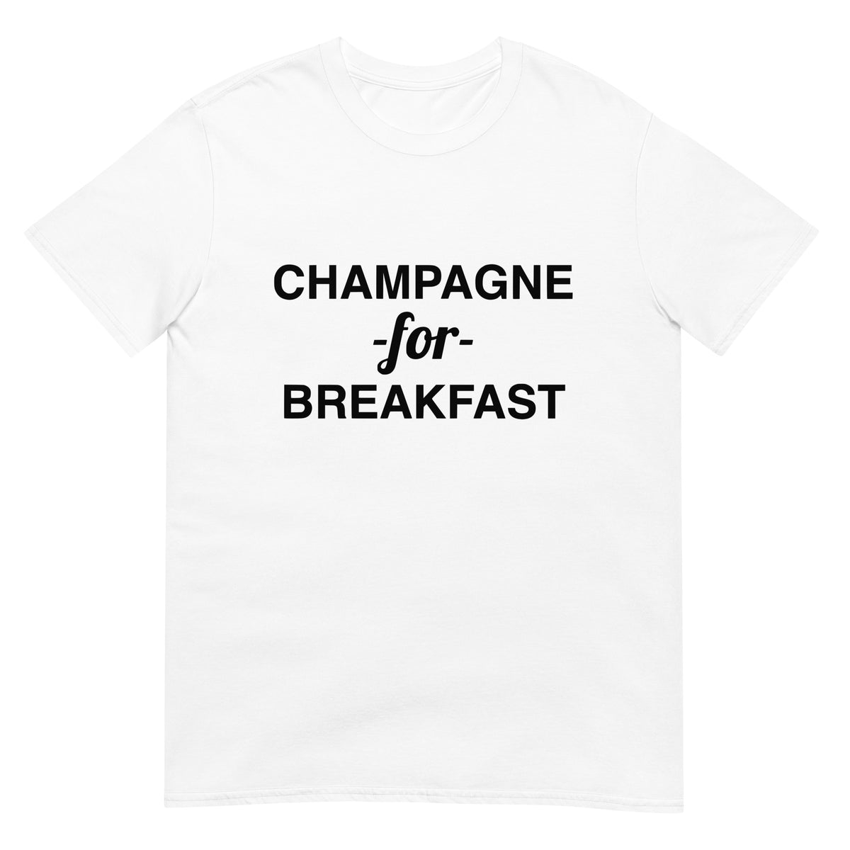 Champagne For Breakfast Short-Sleeve Men's T-Shirt