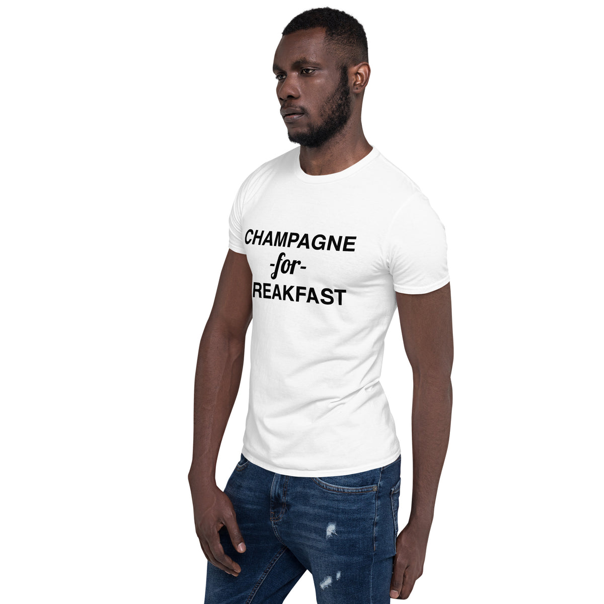 Champagne For Breakfast Short-Sleeve Men's T-Shirt