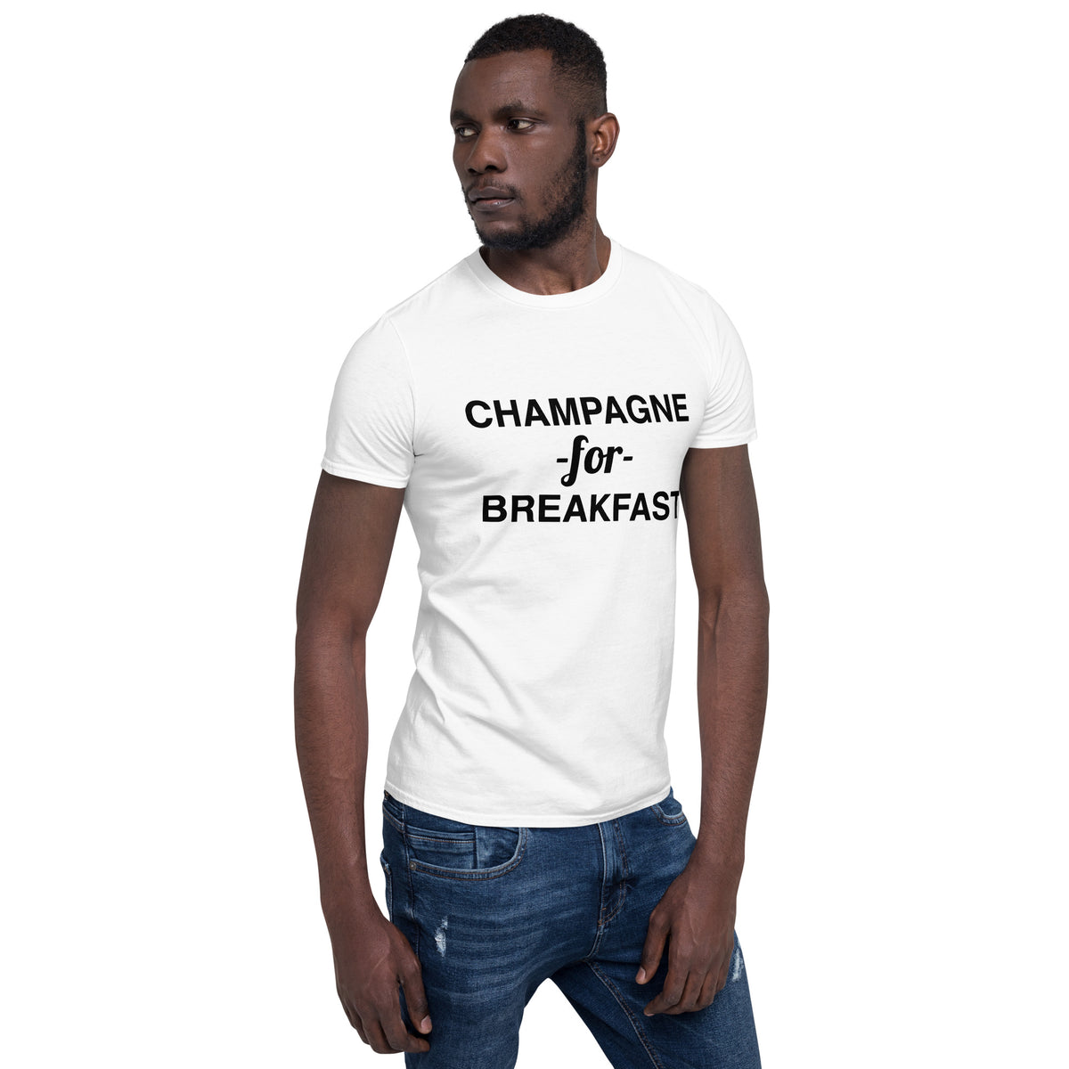 Champagne For Breakfast Short-Sleeve Men's T-Shirt