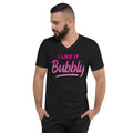 I Like It Bubbly Unisex Short Sleeve V-Neck T-Shirt