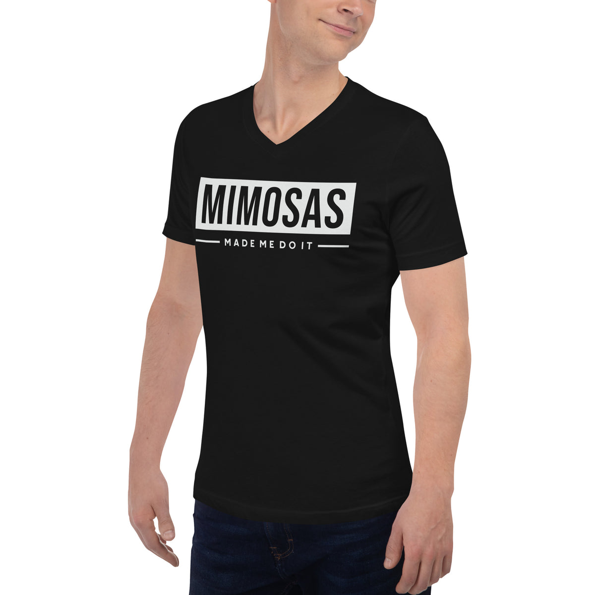 Mimosas Unisex Short Sleeve V-Neck T-Shirt