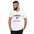 Champagne Problems Unisex Short Sleeve V-Neck T-Shirt