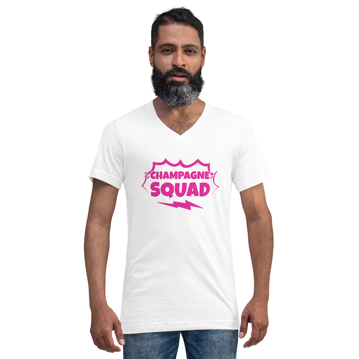 Champagne Squad Men Short Sleeve V-Neck T-Shirt copy