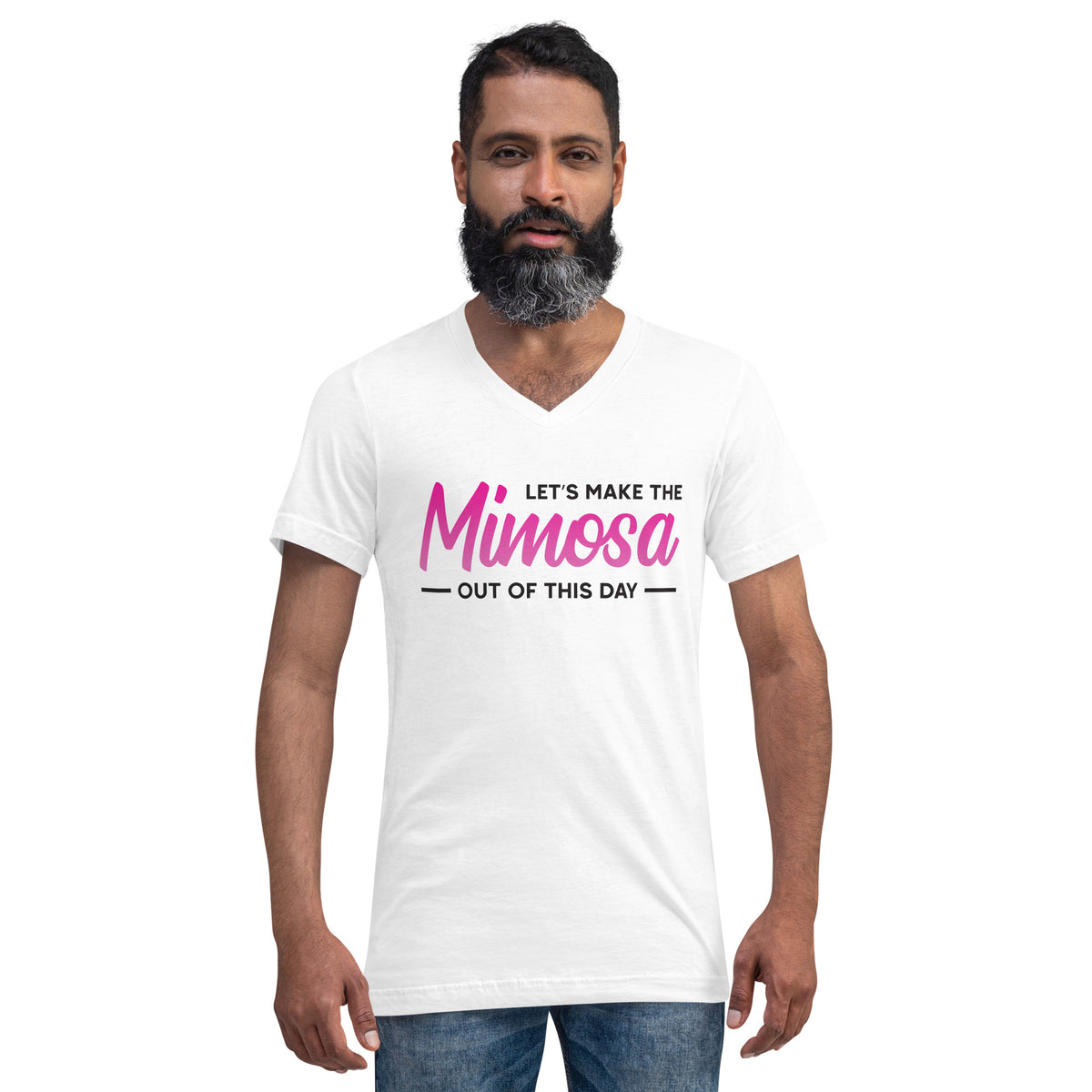 Mimosa Out Of The Day Unisex Short Sleeve V-Neck T-Shirt