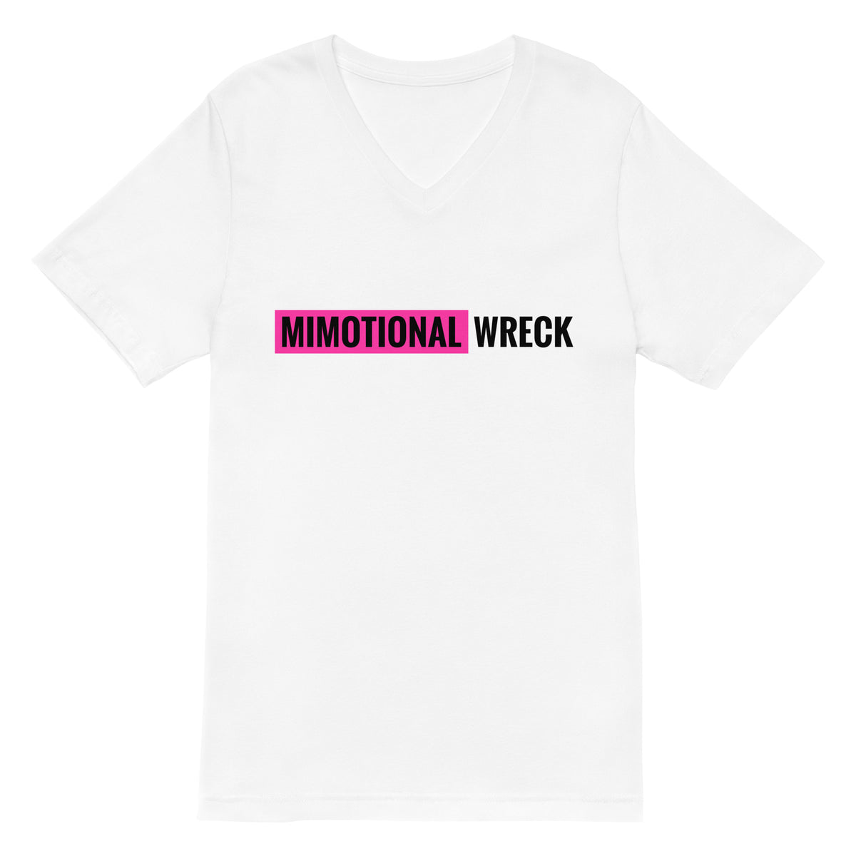 Mimotional Wreck Unisex Short Sleeve V-Neck T-Shirt