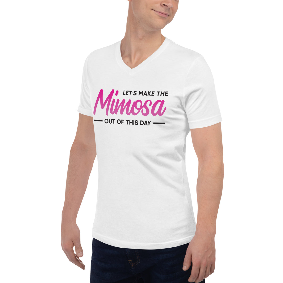 Mimosa Out Of The Day Unisex Short Sleeve V-Neck T-Shirt