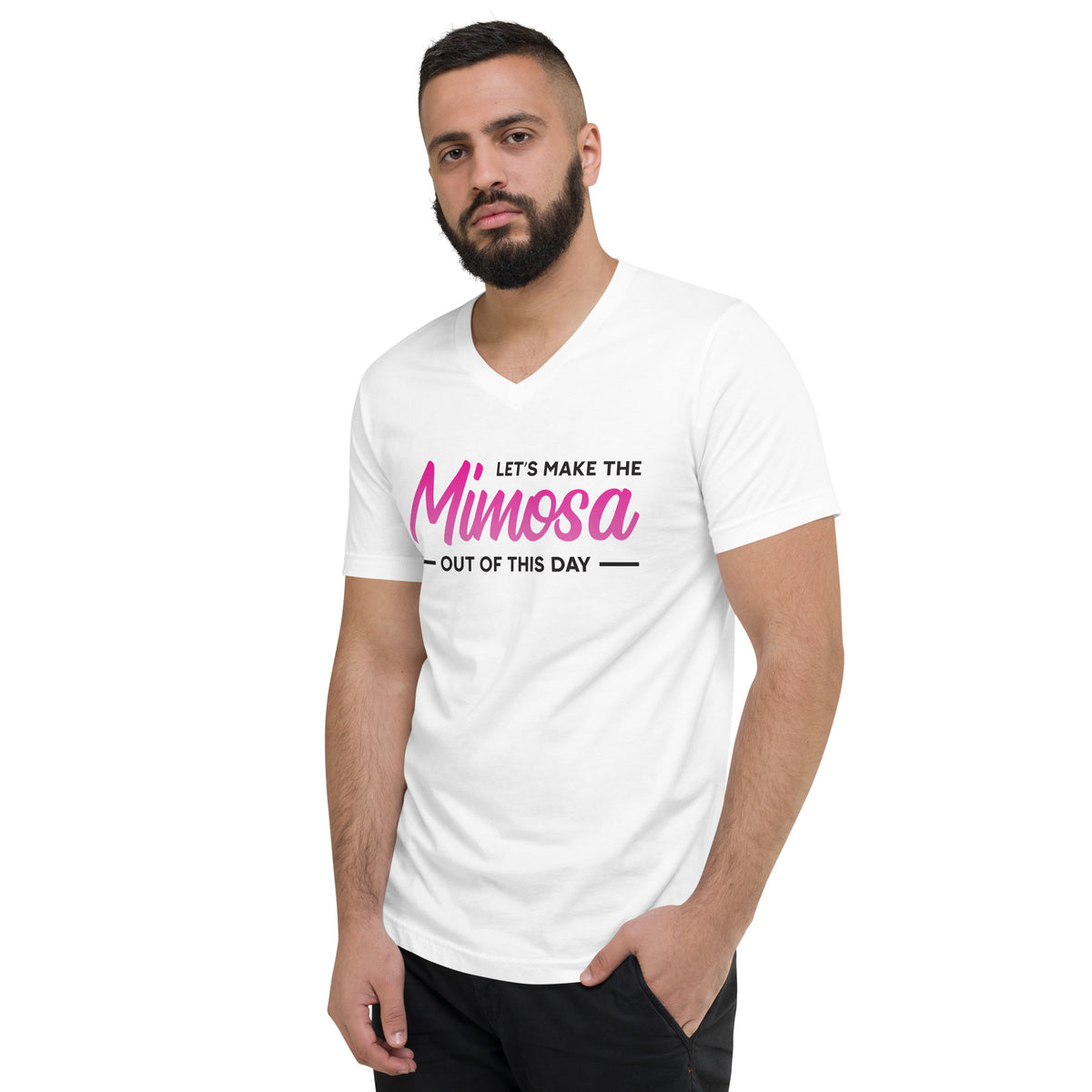 Mimosa Out Of The Day Unisex Short Sleeve V-Neck T-Shirt