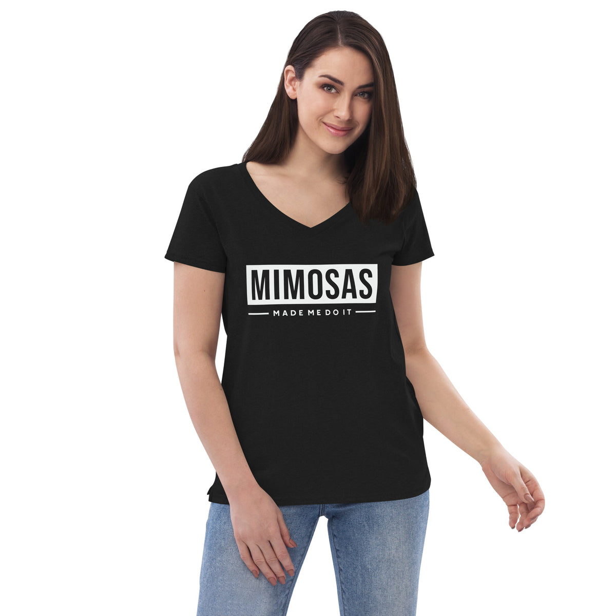 Mimosas Women’s Recycled V-Neck T-Shirt