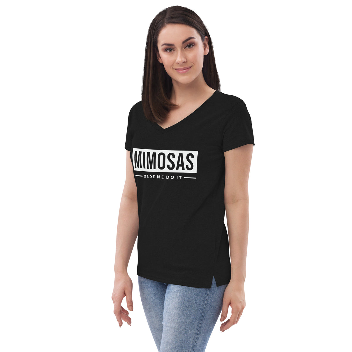 Mimosas Women’s Recycled V-Neck T-Shirt