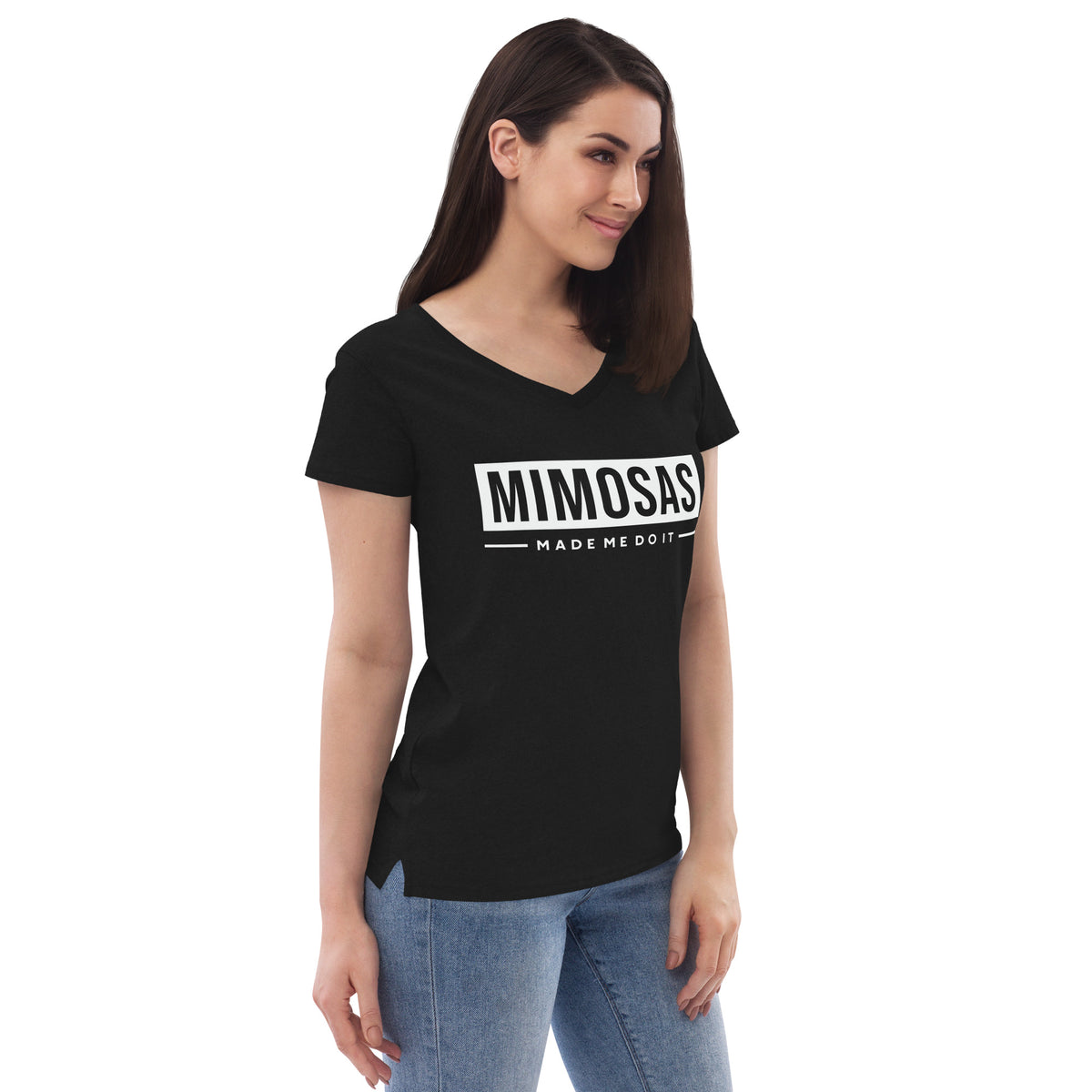 Mimosas Women’s Recycled V-Neck T-Shirt