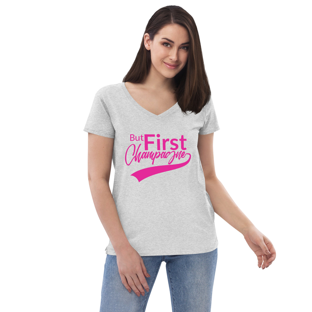 Women’s recycled v-neck t-shirt