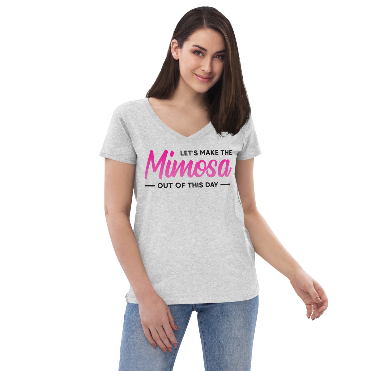 Mimosa Out Of The Day Women’s Recycled V-Neck T-Shirt