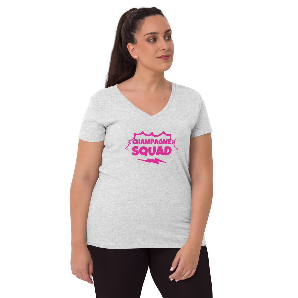 Champagne Squad Women’s Recycled V-Neck T-Shirt