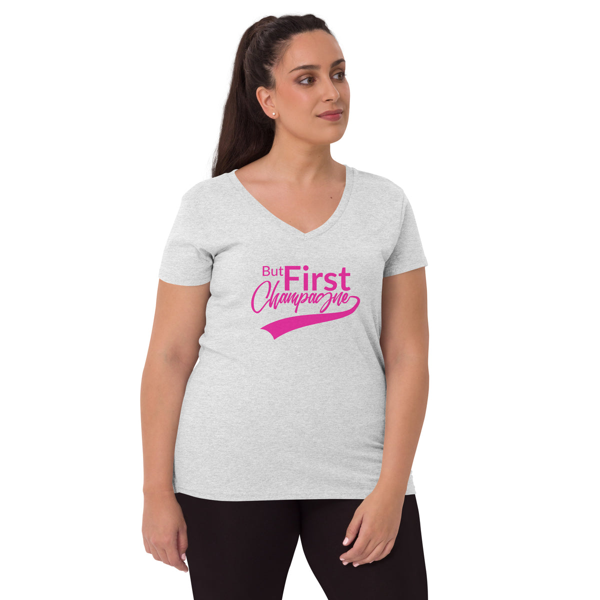 Women’s recycled v-neck t-shirt