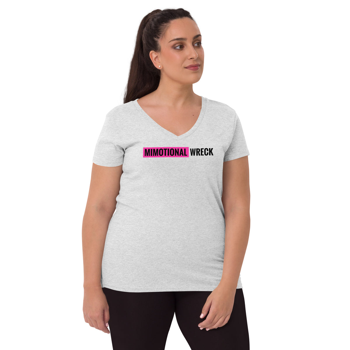 Mimotional Wreck Women’s Recycled V-Neck T-Shirt