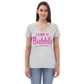 I Like It Bubbly Women’s Recycled V-Neck T-Shirt