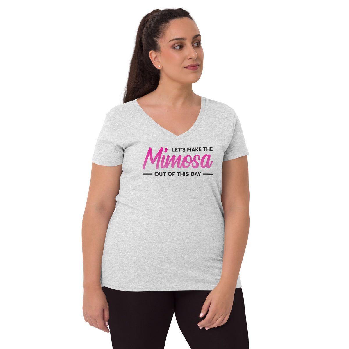 Mimosa Out Of The Day Women’s Recycled V-Neck T-Shirt