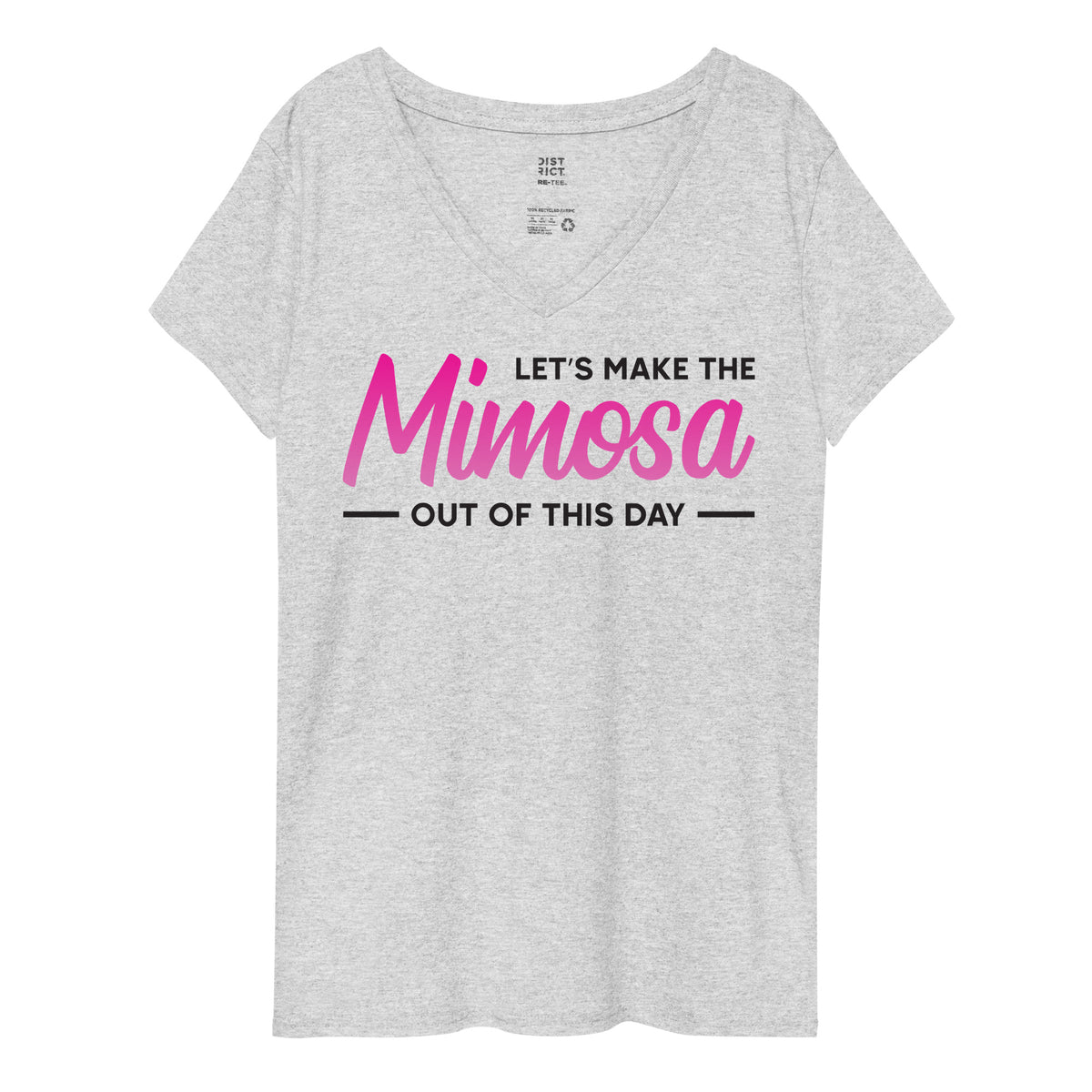 Mimosa Out Of The Day Women’s Recycled V-Neck T-Shirt