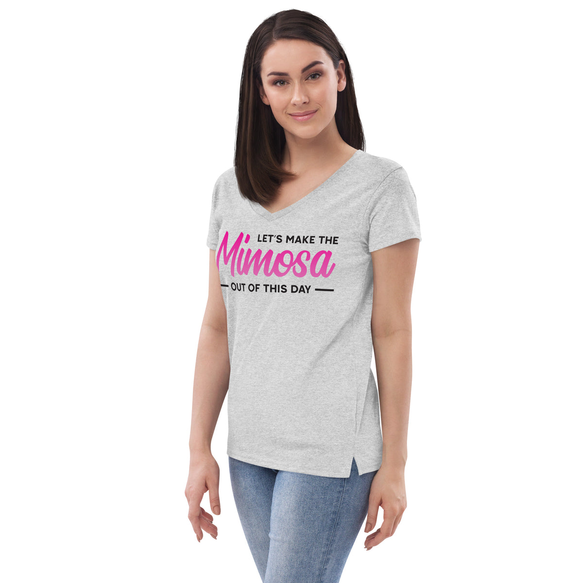 Mimosa Out Of The Day Women’s Recycled V-Neck T-Shirt