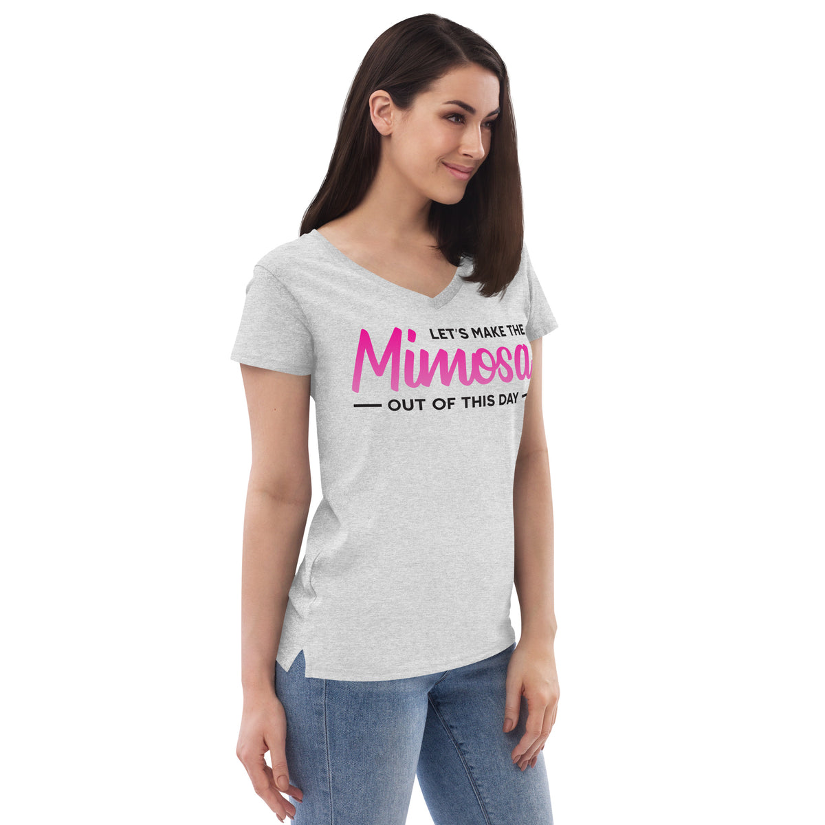 Mimosa Out Of The Day Women’s Recycled V-Neck T-Shirt