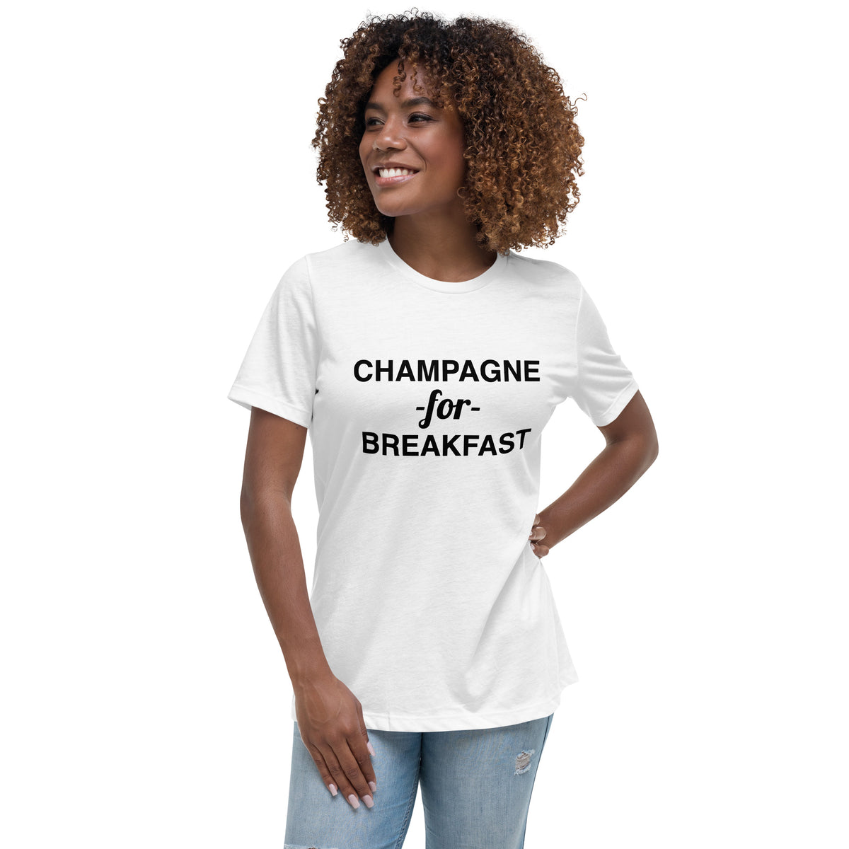 Champagne For Breakfast Women's Relaxed T-Shirt