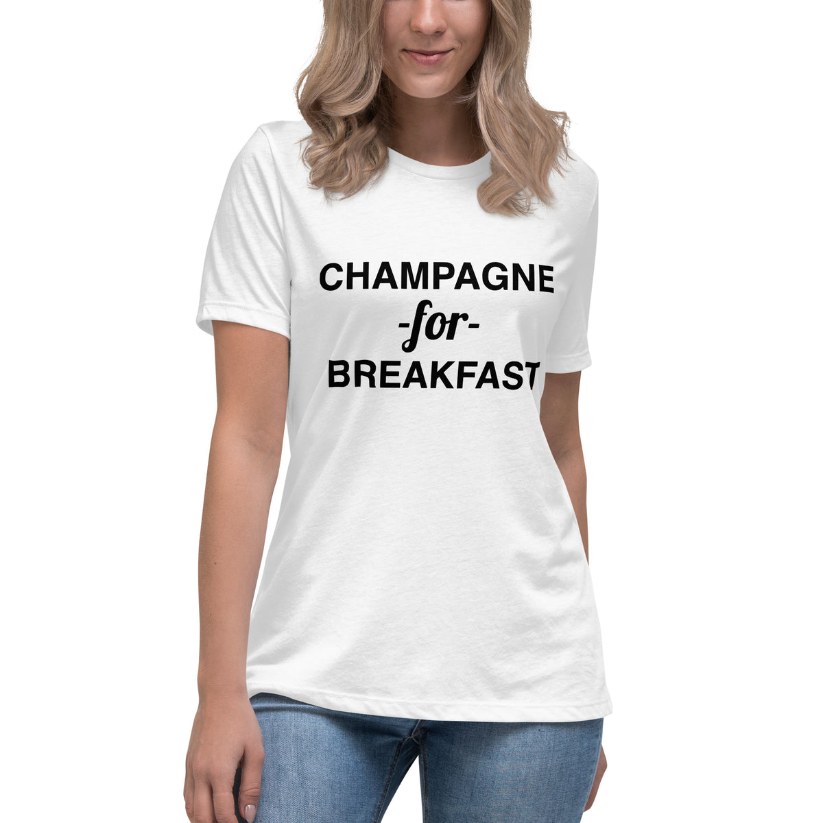 Champagne For Breakfast Women's Relaxed T-Shirt